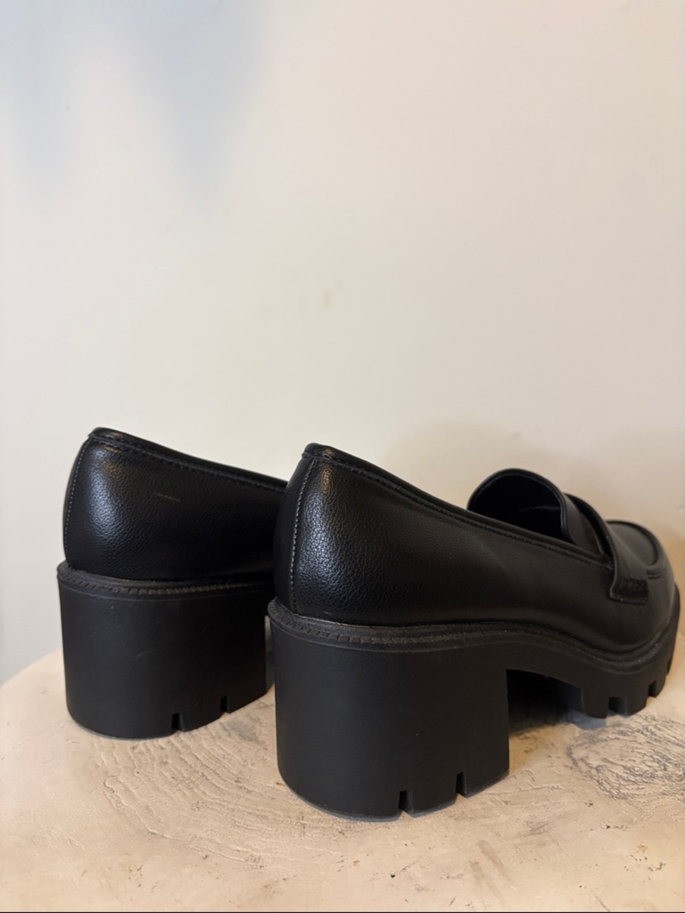 DV by Dolce Vita Black Chunky Platform Loafers - Picture 7 of 11